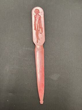 Fuller Brush Salesman RED Letter Opener Vintage 1950s